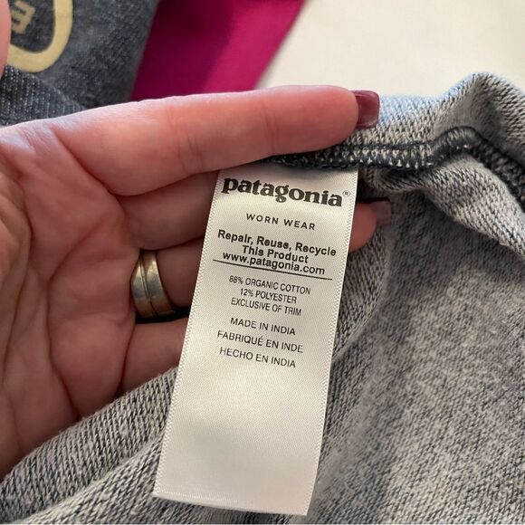 Patagonia Men's Splitter Script Lightweight Crew Sweatshirt Organic Cotton XS - Picture 3 of 3